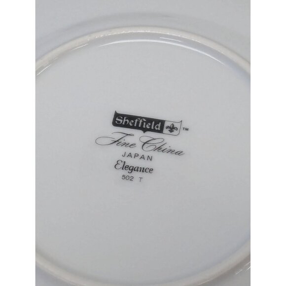Set of 4 Sheffield China Japan Elegance 6 3/8" Dessert Bread Plates - Picture 6 of 6